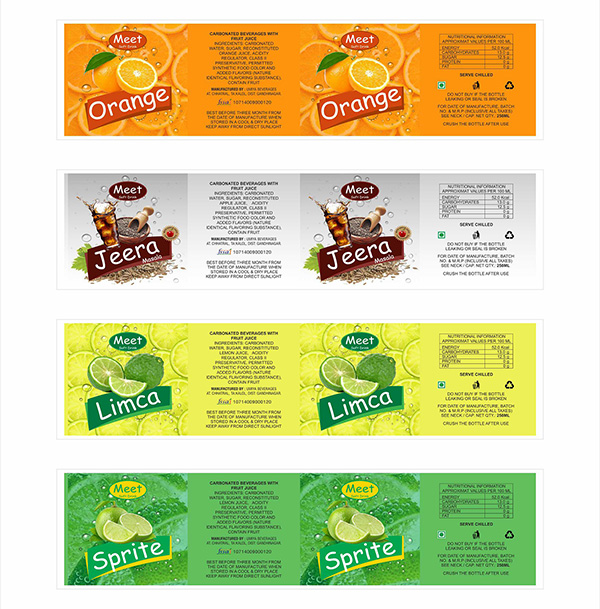 Meet Soft Drink - Package Design